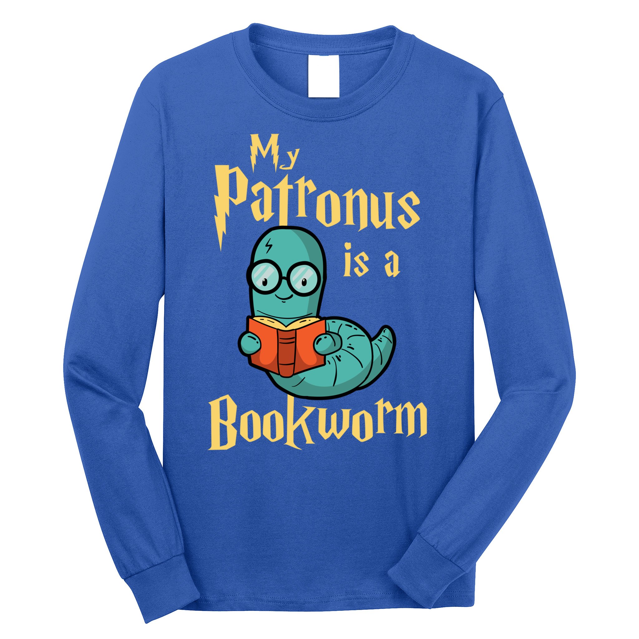My Patronus Is A Bookworm Gift Funny Book Lover Gift And Reading Great Gift Long Sleeve Shirt