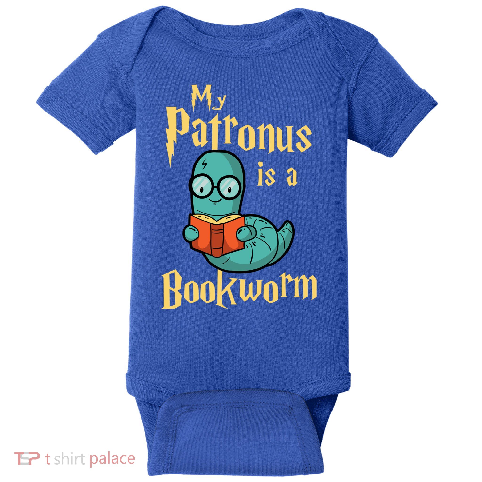 My Patronus Is A Bookworm Gift Funny Book Lover Gift And Reading Great Gift Baby Bodysuit
