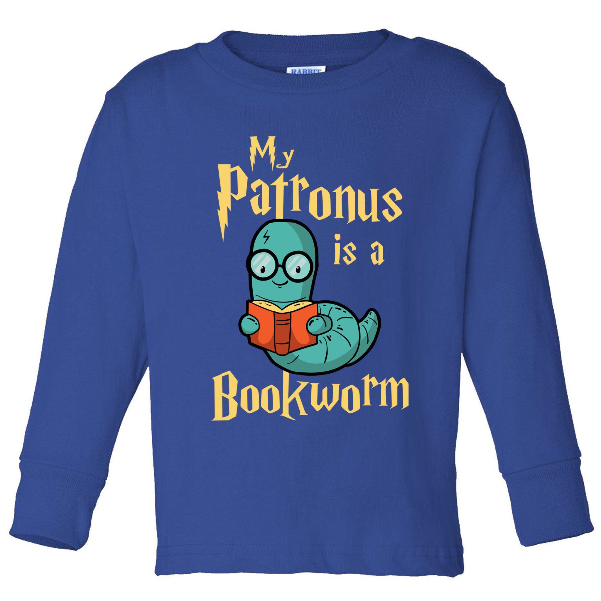 My Patronus Is A Bookworm Gift Funny Book Lover Gift And Reading Great Gift Toddler Long Sleeve Shirt