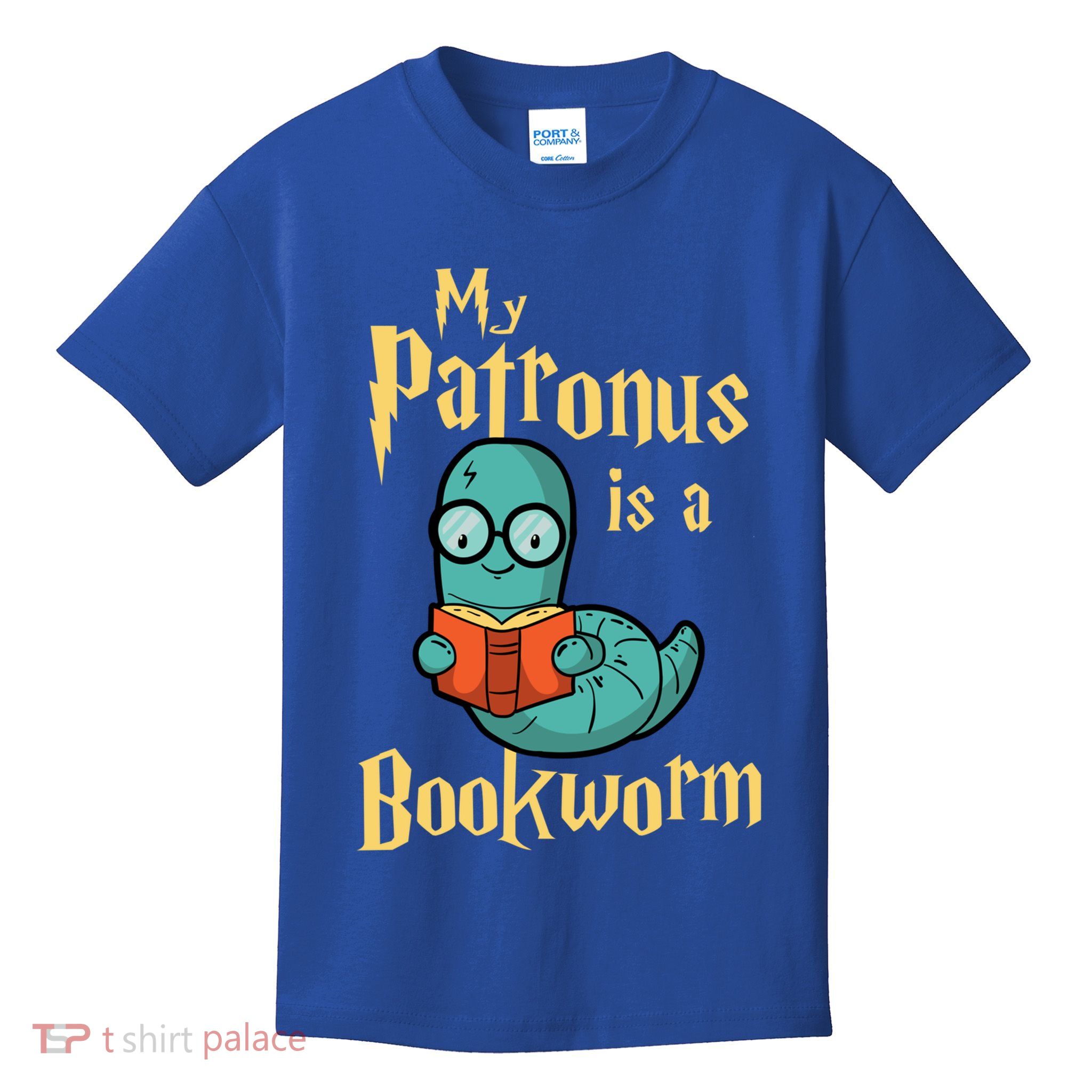 My Patronus Is A Bookworm Gift Funny Book Lover Gift And Reading Great Gift Kids T-Shirt