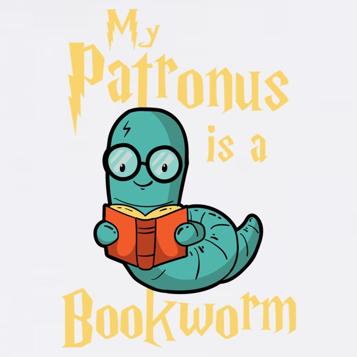 My Patronus Is A Bookworm Gift Funny Book Lover Gift And Reading Great Gift Garment-Dyed Sweatshirt