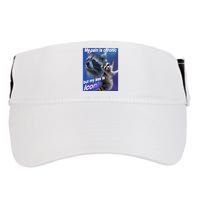My Pain Is Chronic But My Ass Is Iconic Funny Raccoon Meme Adult Drive Performance Visor