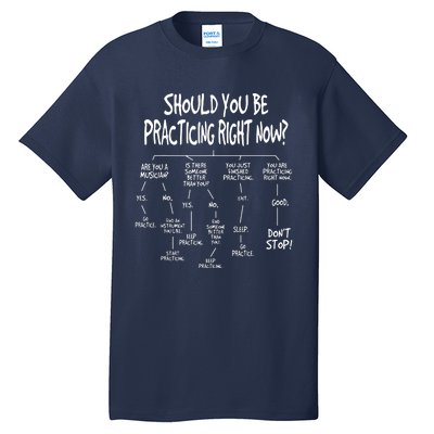 Music Practice Instrument Algorithm Funny Christmas Gift Tall T-Shirt