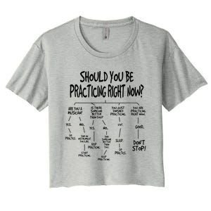 Music Practice Instrument Algorithm Funny Christmas Gift Women's Crop Top Tee