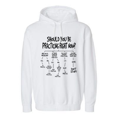 Music Practice Instrument Algorithm Funny Christmas Gift Garment-Dyed Fleece Hoodie