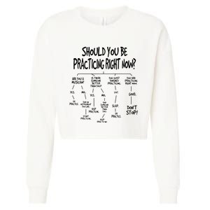 Music Practice Instrument Algorithm Funny Christmas Gift Cropped Pullover Crew