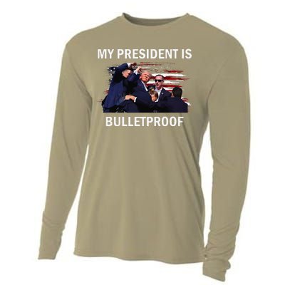 My President Is Bulletproof Cooling Performance Long Sleeve Crew