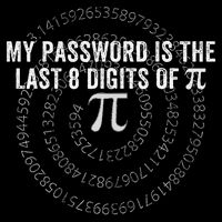 My Password Is The Last 8 Digits of Pi Funny Math Nerdy Cropped Pullover Crew