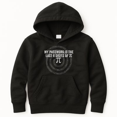 My Password Is The Last 8 Digits of Pi Funny Math Nerdy Kids Hoodie