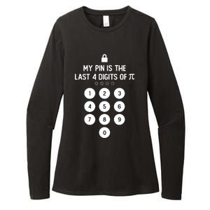 My Pin Is The Last 4 Digits Of Pi Number Symbol Pi Day Math Womens CVC Long Sleeve Shirt