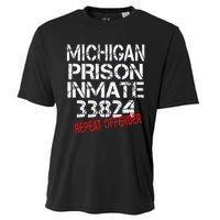 Michigan Prisoner Inmate Costume Cooling Performance Crew T-Shirt