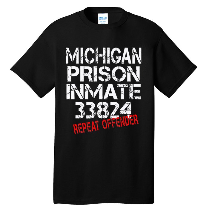 Michigan Prisoner Inmate Costume Tall T-Shirt