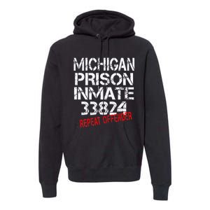 Michigan Prisoner Inmate Costume Premium Hoodie