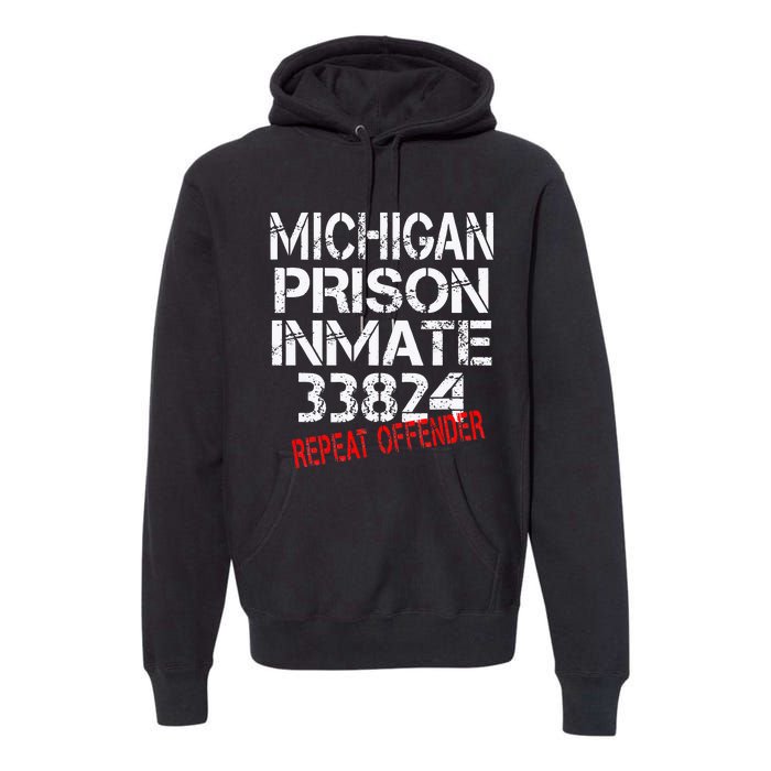 Michigan Prisoner Inmate Costume Premium Hoodie