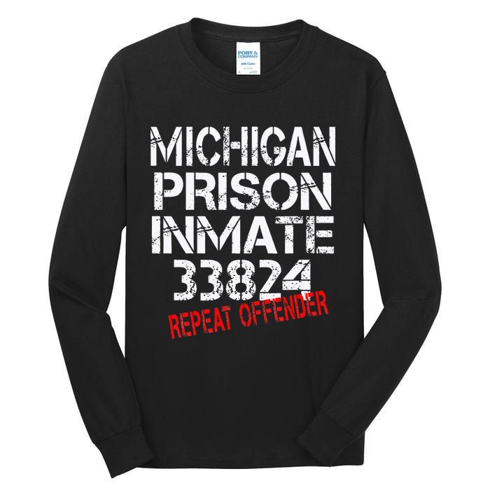 Michigan Prisoner Inmate Costume Tall Long Sleeve T-Shirt