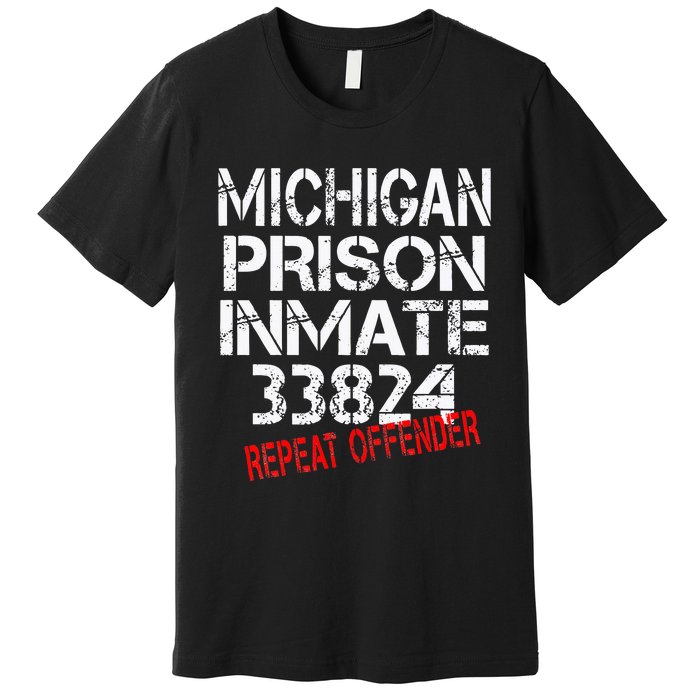 Michigan Prisoner Inmate Costume Premium T-Shirt