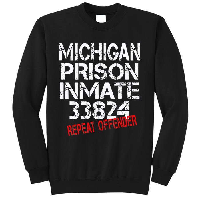 Michigan Prisoner Inmate Costume Tall Sweatshirt