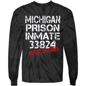 Michigan Prisoner Inmate Costume Tie-Dye Long Sleeve Shirt