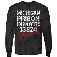 Michigan Prisoner Inmate Costume Tie-Dye Long Sleeve Shirt