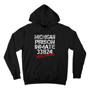 Michigan Prisoner Inmate Costume Tall Hoodie