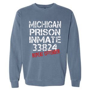 Michigan Prisoner Inmate Costume Garment-Dyed Sweatshirt