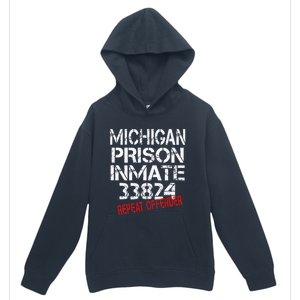 Michigan Prisoner Inmate Costume Urban Pullover Hoodie