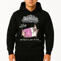 Marcus Pork ItS Depression Time And Forget To Leave The Bed Hoodie