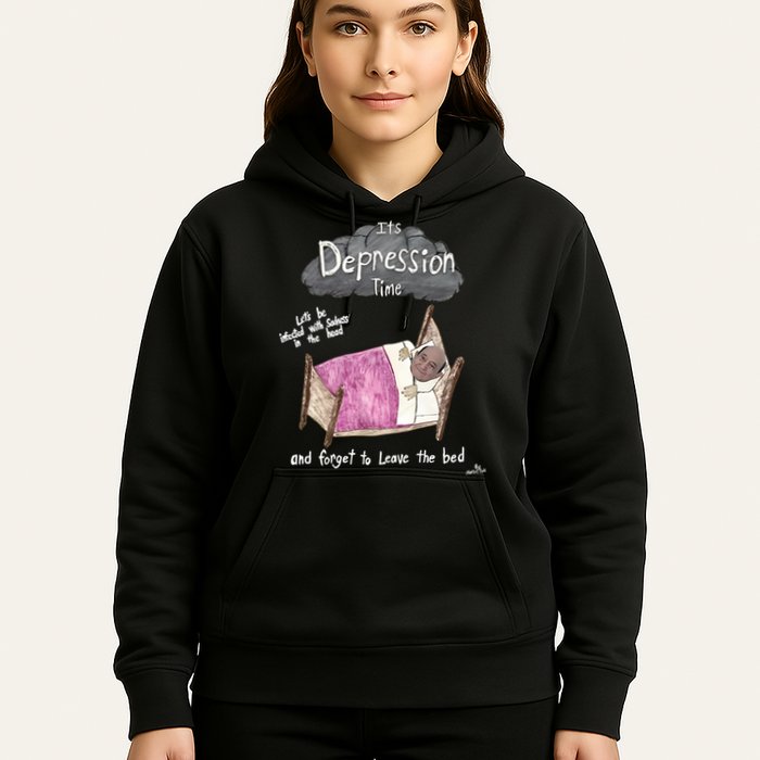 Marcus Pork ItS Depression Time And Forget To Leave The Bed Hoodie