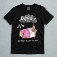 Marcus Pork ItS Depression Time And Forget To Leave The Bed T-Shirt