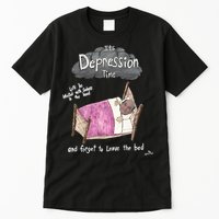 Marcus Pork ItS Depression Time And Forget To Leave The Bed Tall T-Shirt