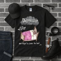 Marcus Pork ItS Depression Time And Forget To Leave The Bed Tall T-Shirt