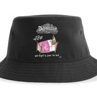 Marcus Pork ItS Depression Time And Forget To Leave The Bed Sustainable Bucket Hat