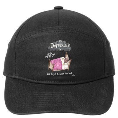 Marcus Pork ItS Depression Time And Forget To Leave The Bed 7-Panel Snapback Hat