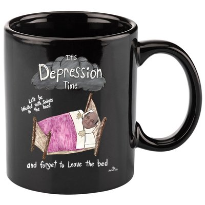 Marcus Pork ItS Depression Time And Forget To Leave The Bed 11oz C Handle Ceramic Mug
