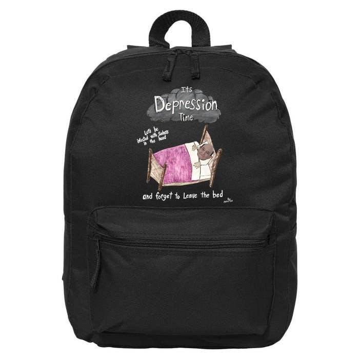 Marcus Pork ItS Depression Time And Forget To Leave The Bed 16 in Basic Backpack
