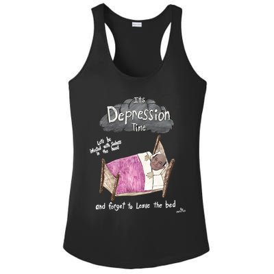 Marcus Pork ItS Depression Time And Forget To Leave The Bed Ladies PosiCharge Competitor Racerback Tank