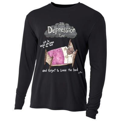 Marcus Pork ItS Depression Time And Forget To Leave The Bed Cooling Performance Long Sleeve Crew