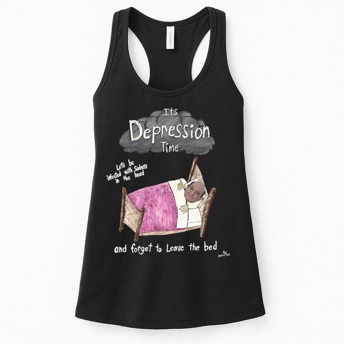 Marcus Pork ItS Depression Time And Forget To Leave The Bed Womens Tank Top