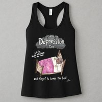 Marcus Pork ItS Depression Time And Forget To Leave The Bed Womens Tank Top