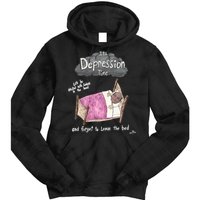 Marcus Pork ItS Depression Time And Forget To Leave The Bed Tie Dye Hoodie