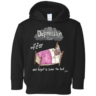 Marcus Pork ItS Depression Time And Forget To Leave The Bed Toddler Hoodie