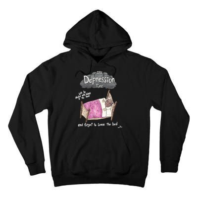 Marcus Pork ItS Depression Time And Forget To Leave The Bed Tall Hoodie