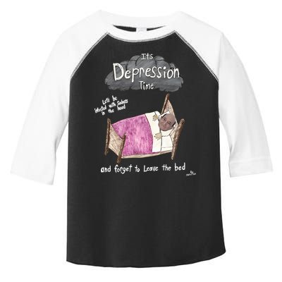 Marcus Pork ItS Depression Time And Forget To Leave The Bed Toddler Fine Jersey T-Shirt