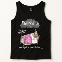 Marcus Pork ItS Depression Time And Forget To Leave The Bed Tank Top