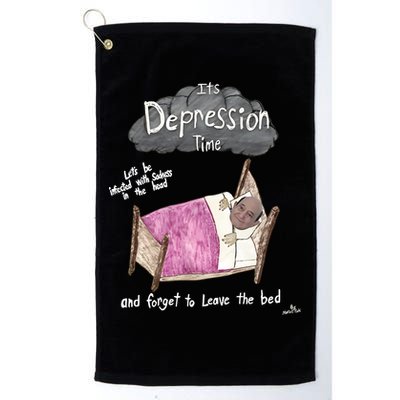 Marcus Pork ItS Depression Time And Forget To Leave The Bed Golf Towel
