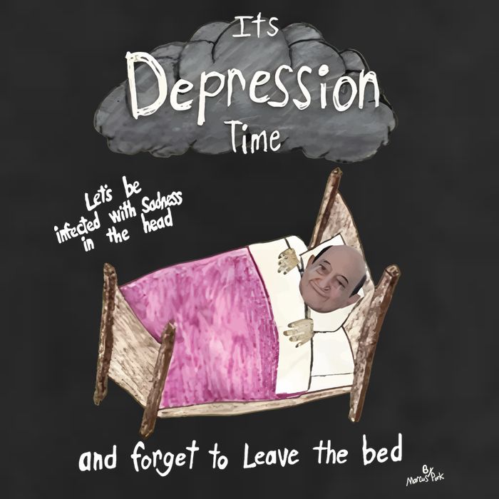 Marcus Pork ItS Depression Time And Forget To Leave The Bed Golf Towel