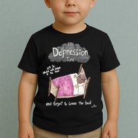 Marcus Pork ItS Depression Time And Forget To Leave The Bed Toddler T-Shirt