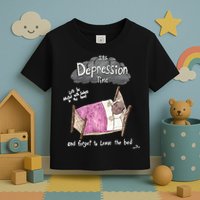 Marcus Pork ItS Depression Time And Forget To Leave The Bed Toddler T-Shirt