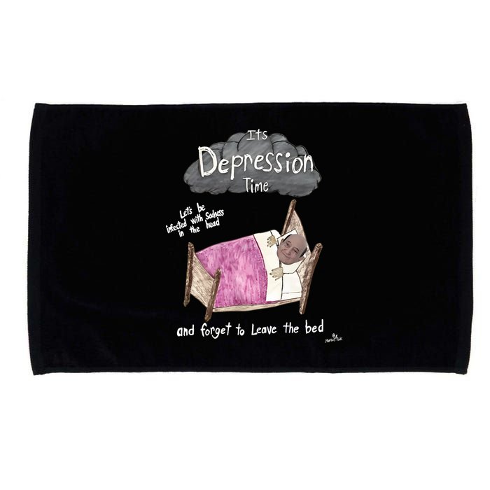 Marcus Pork ItS Depression Time And Forget To Leave The Bed Microfiber Hand Towel