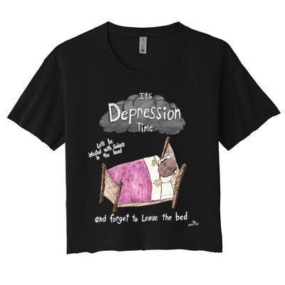 Marcus Pork ItS Depression Time And Forget To Leave The Bed Crop Top